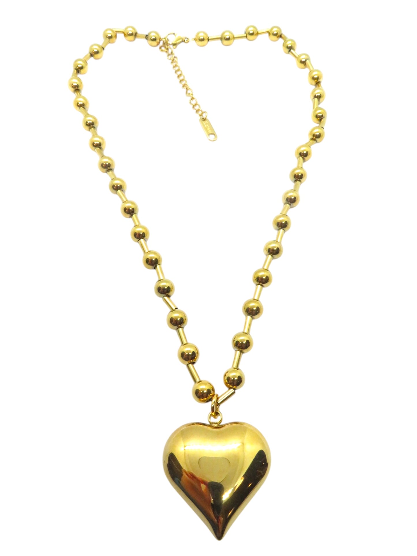 Bubble heart- cadena balin