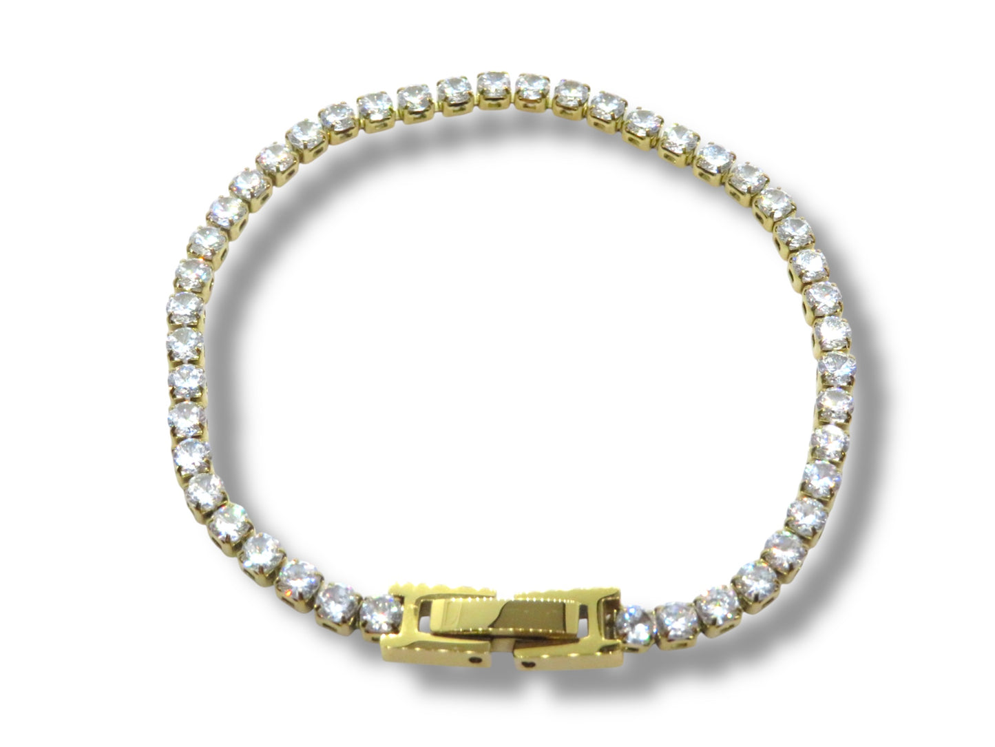Clear baby tennis bracelet