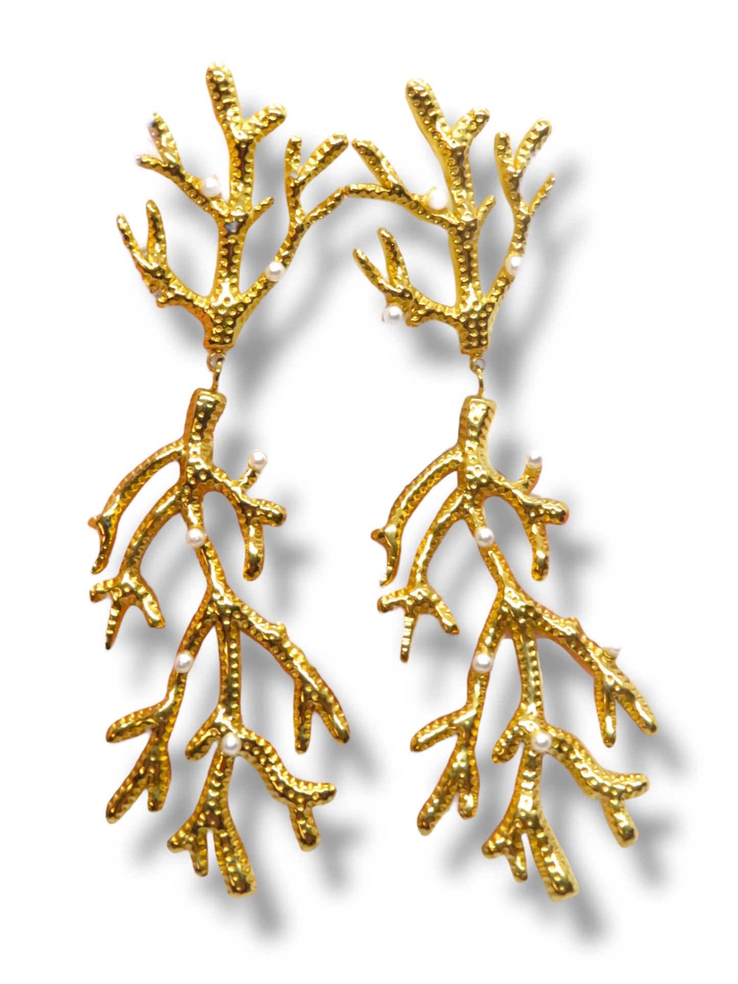 Coral earrings _Aretes