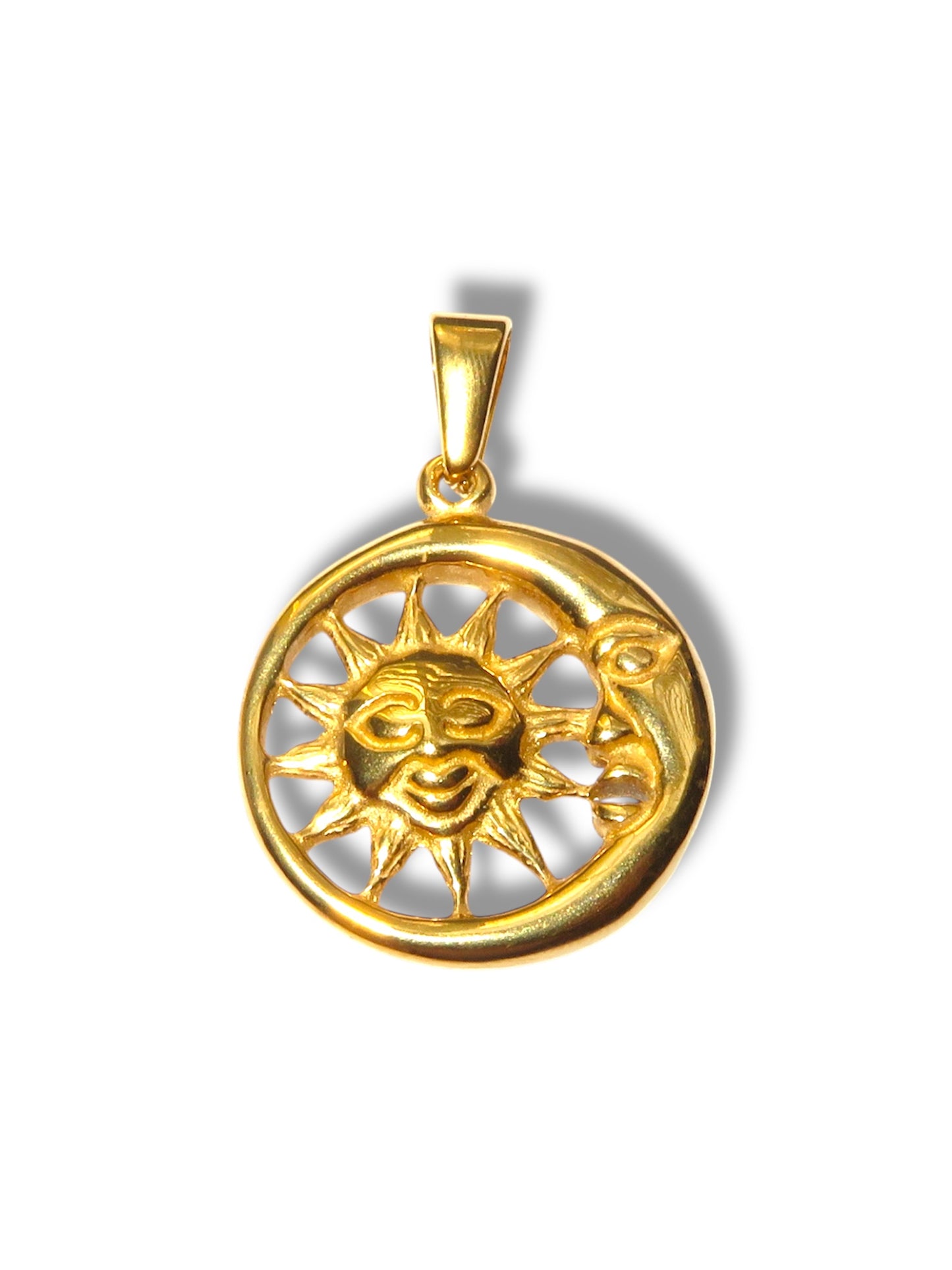 Moon and sun charms