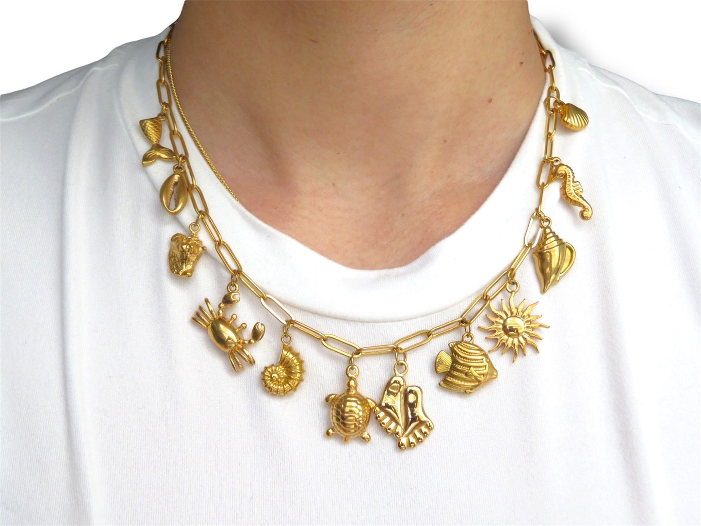 Custom Paper clip necklace