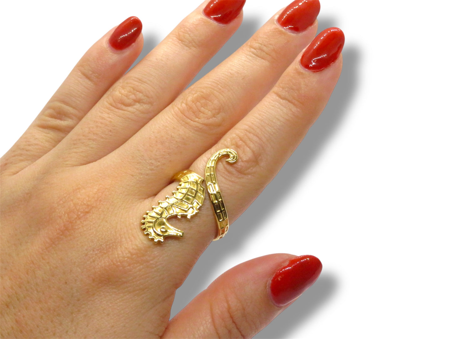 Sea horse ring- Anillo