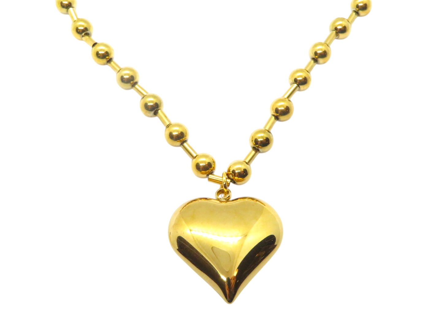 Bubble heart- cadena balin