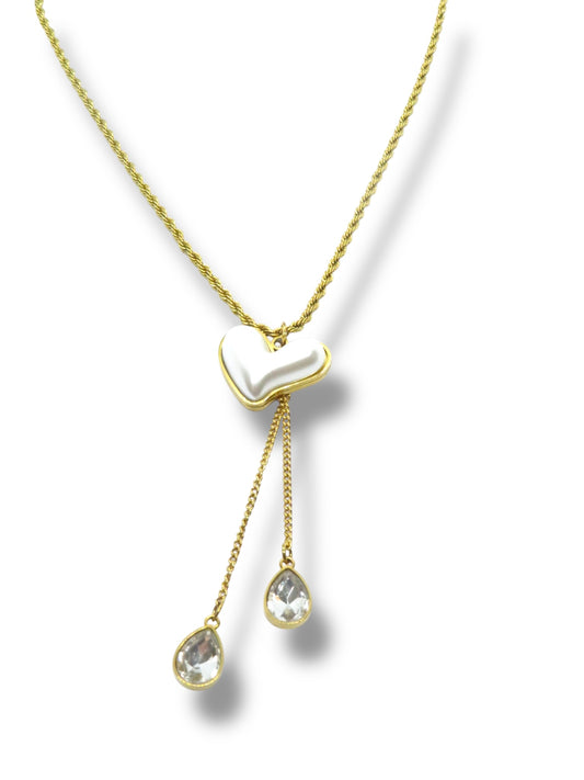 Necklaces White Heart